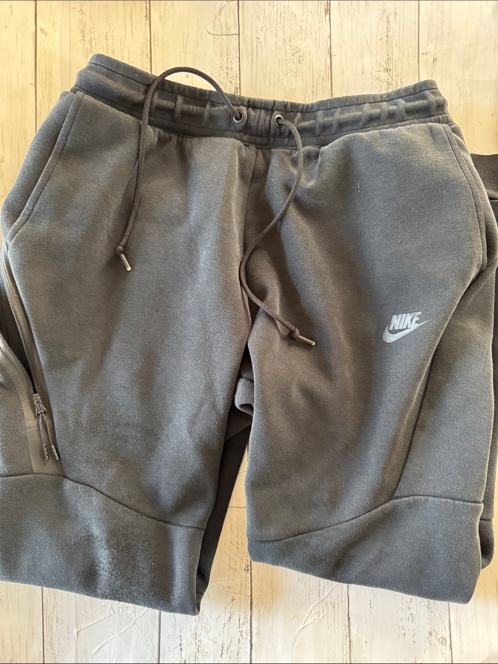 Nike Charcoal Gray Fleece Drawstring Shorts